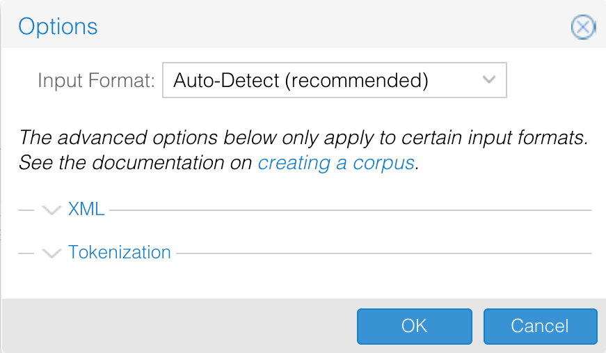 Input Options