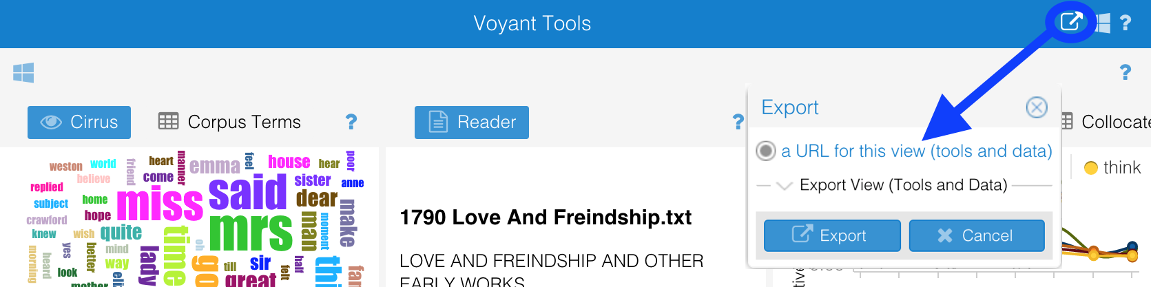Export Bookmark